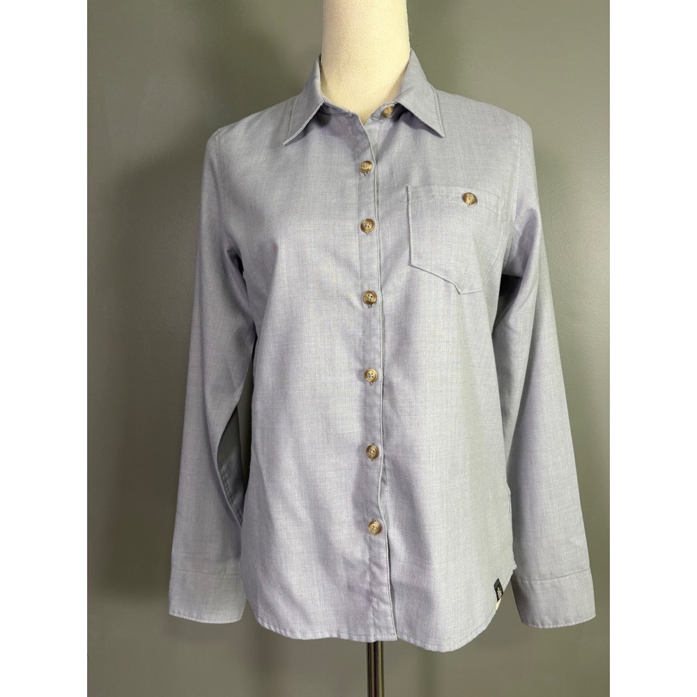 The North Face Button Down Shirt Womens S Hiking Travel Androgyny Gorpcore Basic